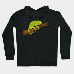 Blending In Chameleon Design Hoodie